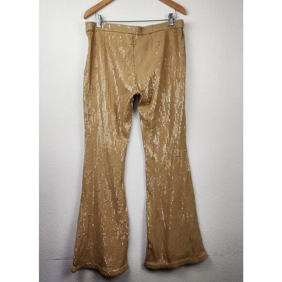 Retrofete Julien Sequin Knit Pant in Nude Size XL NWT - Picture 6 of 11
